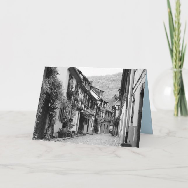 Quaint Street, Kaysersberg, France Card (Front)