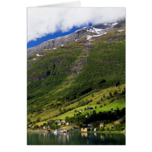 Quaint Village by the fjord, Norway