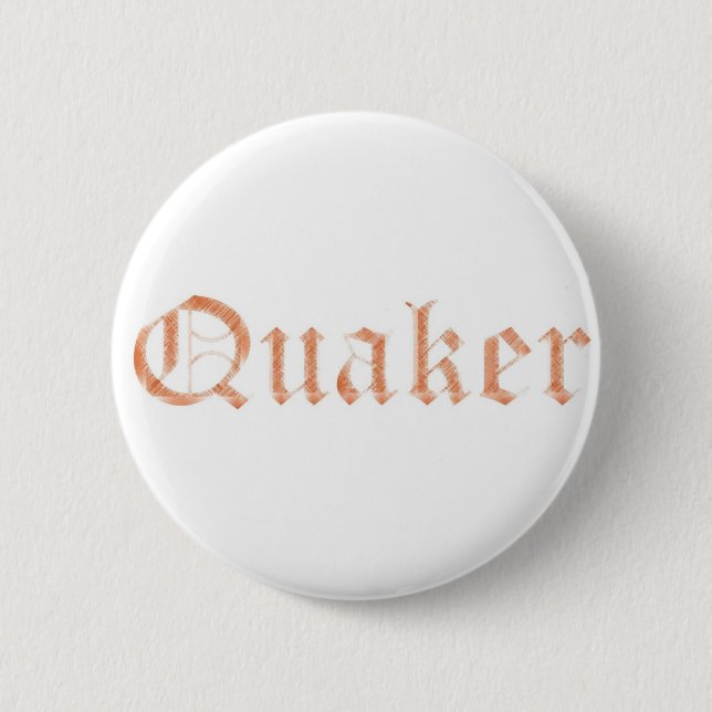 quaker 6 cm round badge (Front)