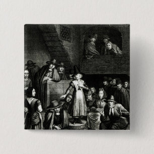 Quaker Meeting, 1699 15 Cm Square Badge