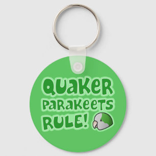 Quaker Parakeets Rule Key Ring