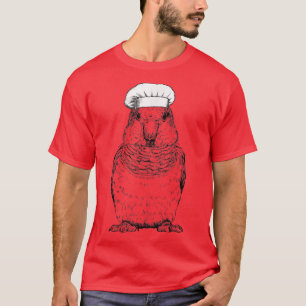 Quaker Parrot Cook Chef Funny Cooking Bird  T-Shirt