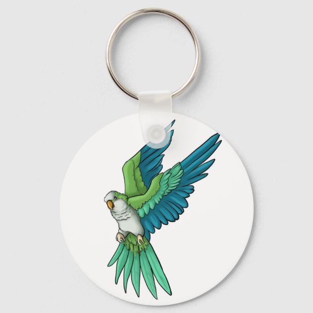 Quaker Parrot Products Key Ring (Front)