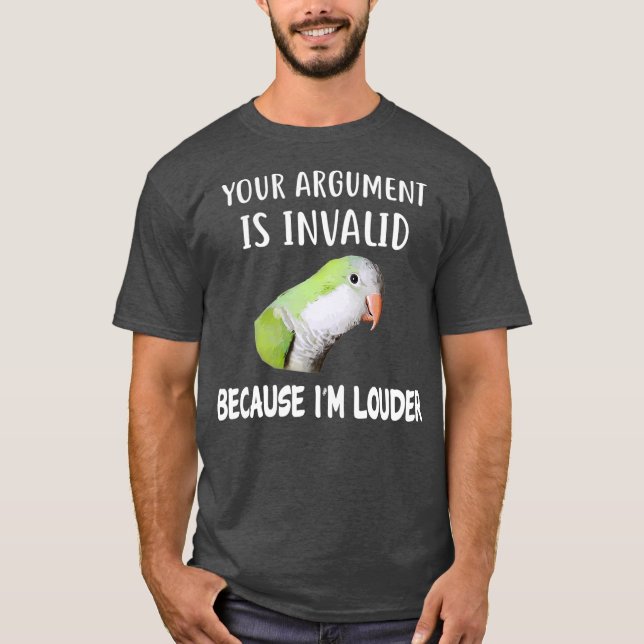 Quaker Parrot Shirt Im Louder Quaker (Front)