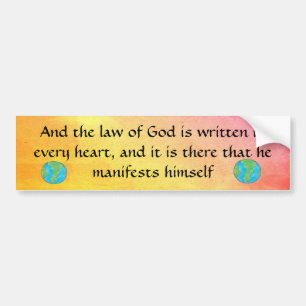 Quaker Quote bumper sticker