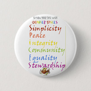 Quaker Spices 6 Cm Round Badge