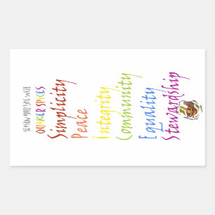 Quaker Spices Rectangular Sticker