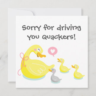 Quakers Duck and Duckling Mother's Day Design Holiday Card