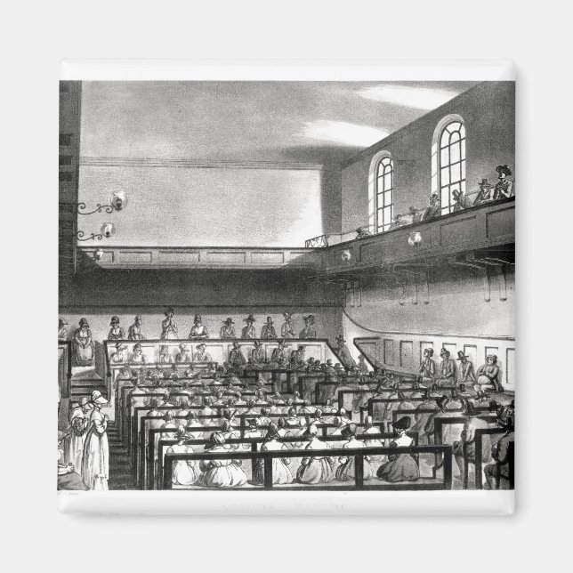 Quakers Meeting, from Ackermann's Magnet (Front)