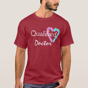 Qualified Doctor In Maroon T-Shirt
