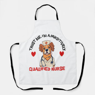 Qualified Nurse Pawsitively Apron