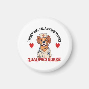 Qualified Nurse Pawsitively Magnet