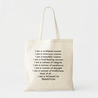 Qualities of a woman tote bag