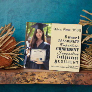 Qualities of Great Women, Graduate Photo Plaque