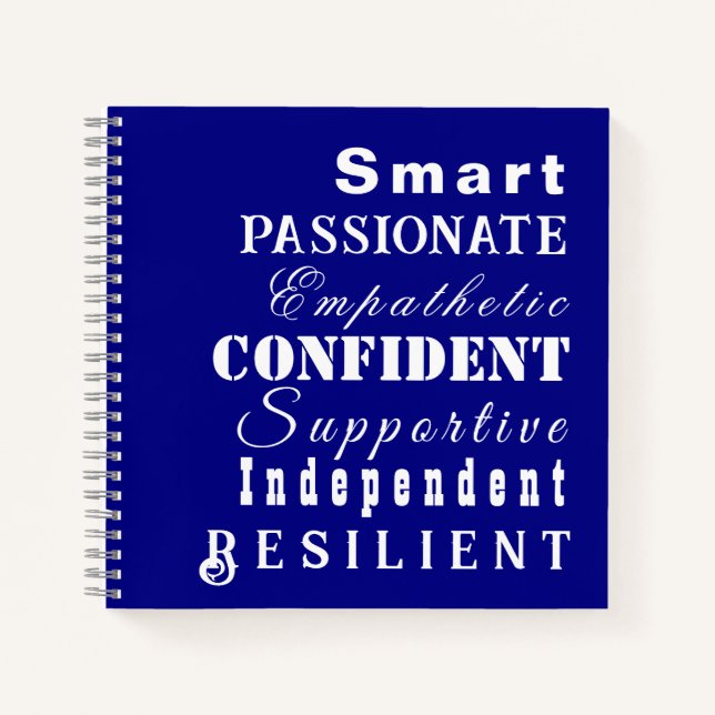 Qualities of Great Women, Inspirational Journal (Front)