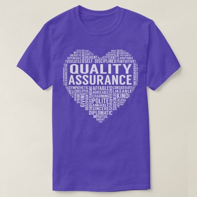 Quality Assurance Heart T-Shirt (Design Front)