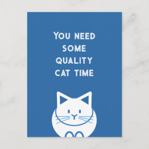 Quality Cat Time Postcard
