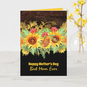 QUALITY Floral Mothers Day Cards Customisable