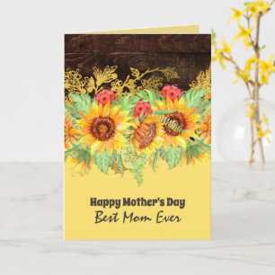 QUALITY Floral Mothers Day Cards Customisable
