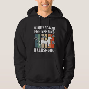 Quality German Engineering Dachshund Weiner Dog Hoodie