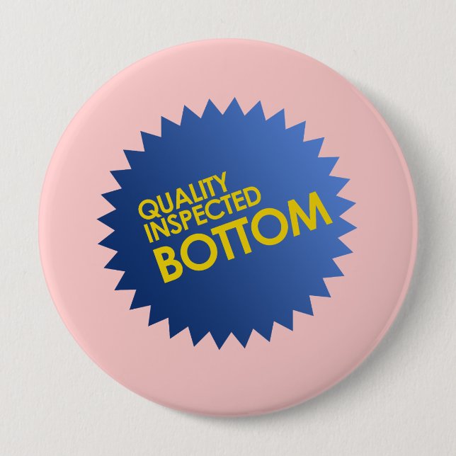Quality Inspected Bottom 10 Cm Round Badge (Front)