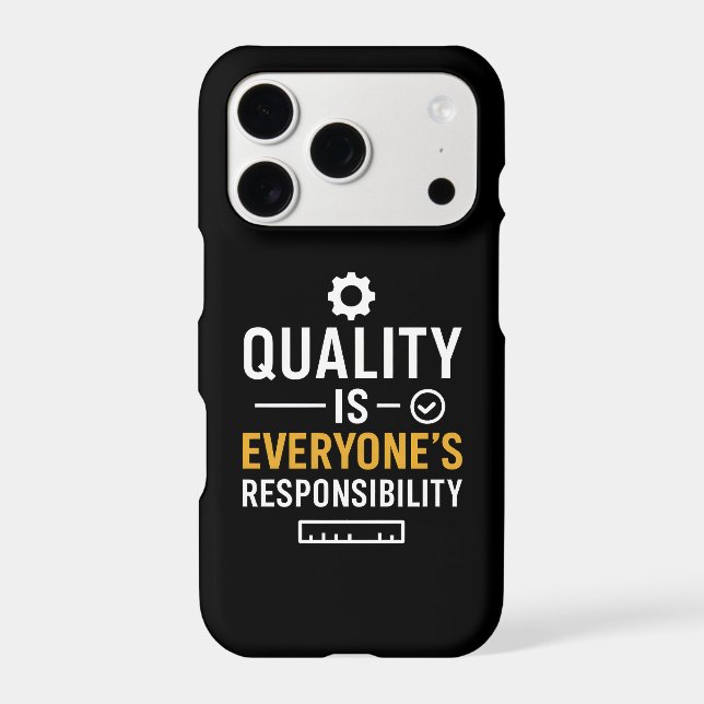 Quality Is Everyone’s Responsibility Quality Quote (Back)