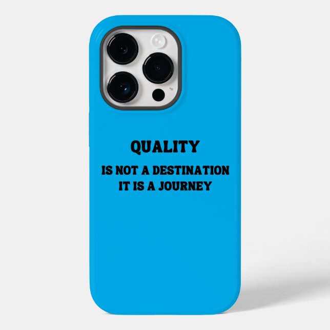 Quality is not a destination it is a journey Case-Mate iPhone case (Back)