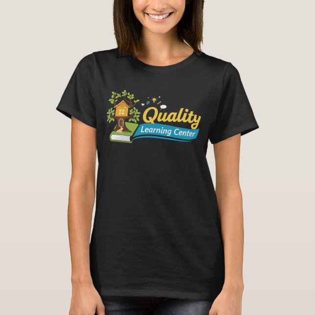 Quality Learning Centre Treehouse & Book Education T-Shirt (Front)