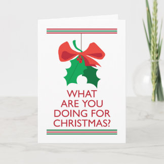 Quality Mistletoe Holiday Card