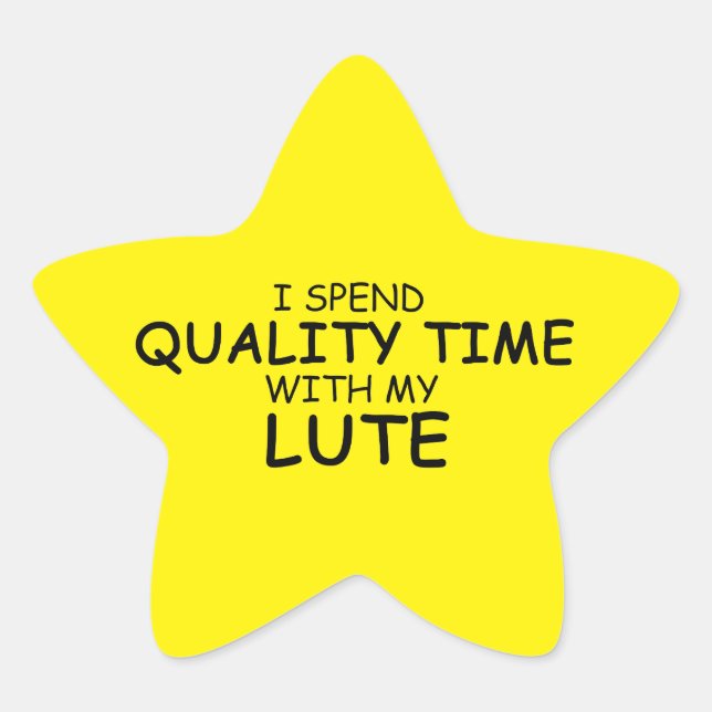 Quality Time Lute Star Sticker (Front)