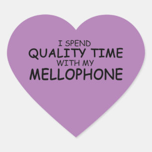 Quality Time Mellophone Heart Sticker