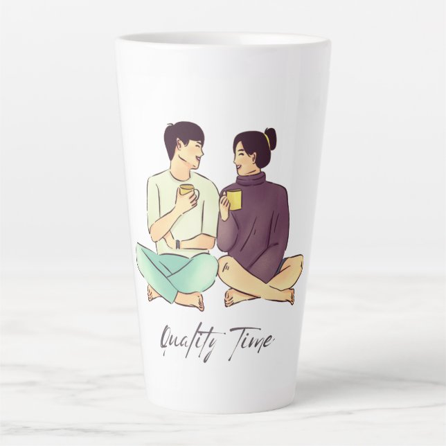 Quality Time Mug – Savour Every Sip and Cherish (Front)