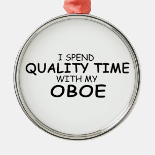 Quality Time Oboe Metal Ornament