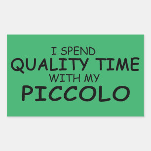 Quality Time Piccolo Rectangular Sticker