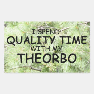 Quality Time Theorbo Rectangular Sticker