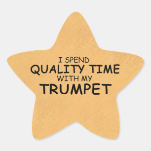 Quality Time Trumpet Star Sticker