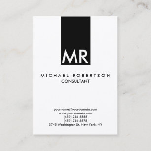 Quality Trendy Special Monogram Unique Business Card