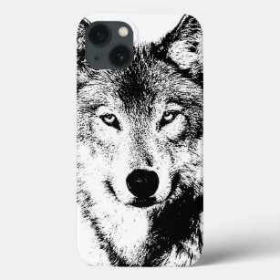 Quality Unique Wolf Artwork iPhone 13 Case