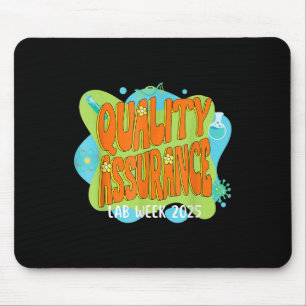 Quality Urance Lab Scientist Retro Lab Week Run 20 Mouse Pad