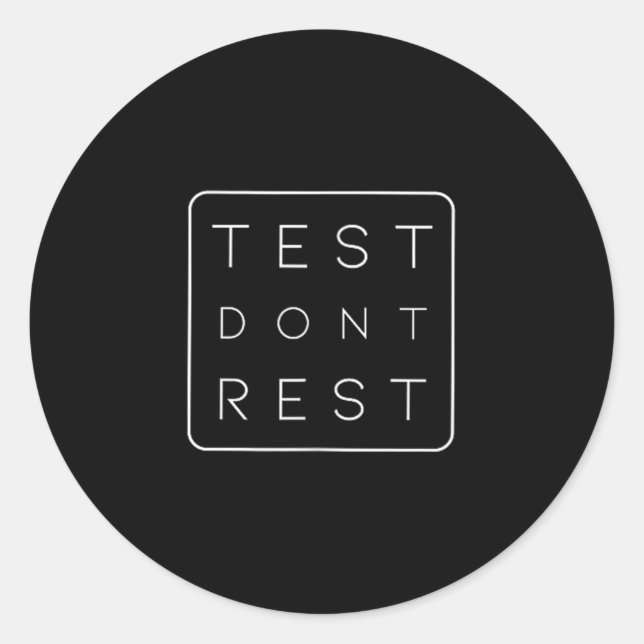 Quality Urance Software Tester Qa Engineer Geeks F Classic Round Sticker (Front)