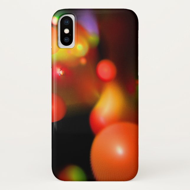 QUANTUM BUBBLE red white pink Case-Mate iPhone Case (Back)
