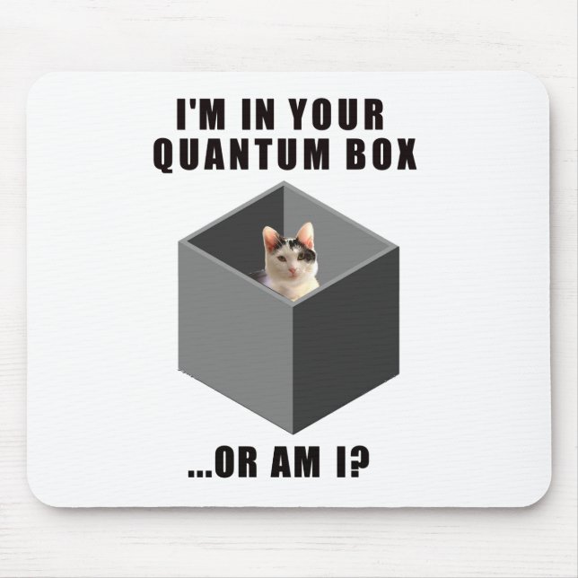 Quantum Cat Mouse Pad (Front)