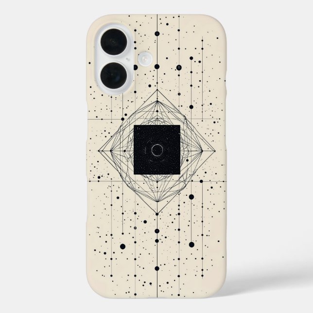 Quantum Centre Grid Case-Mate iPhone Case (Back)