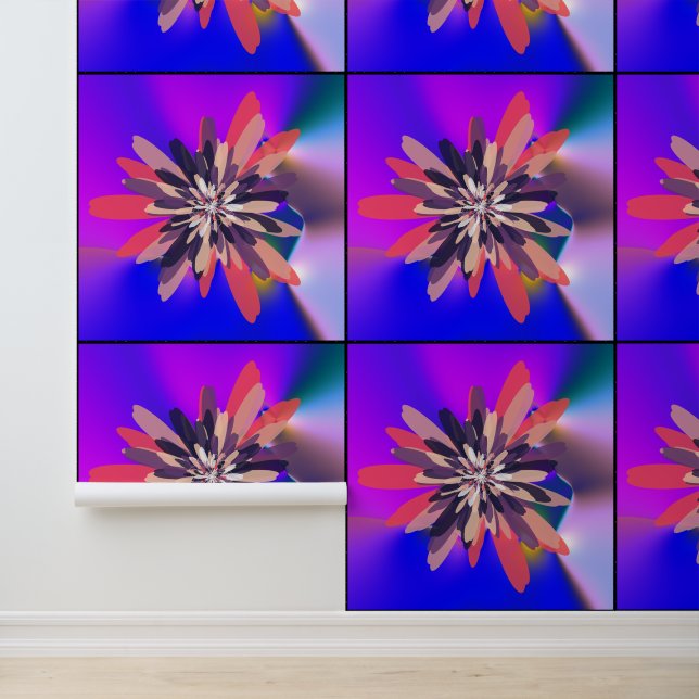 Quantum Colours Floral Mandala Art  Wallpaper (Application)