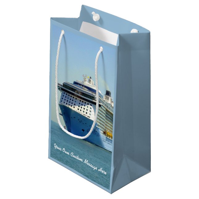 Quantum Comes Calling Personalised Small Gift Bag (Front Angled)