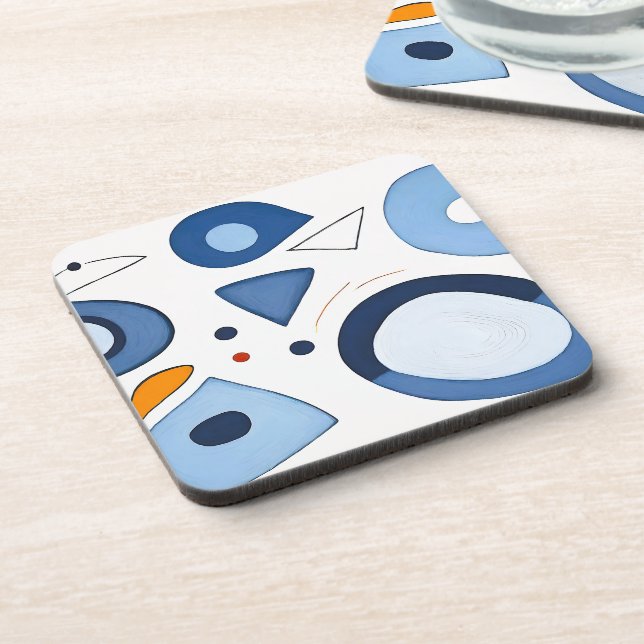 Quantum Dot Dreams Abstract Coaster (Left Side)