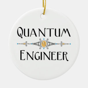 Quantum Engineer Line Ceramic Ornament