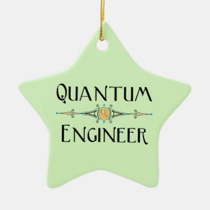 Quantum Engineer Line Ceramic Ornament