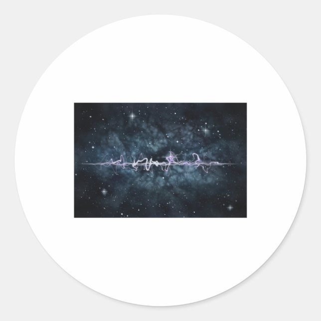 Quantum Entanglement  Classic Round Sticker (Front)