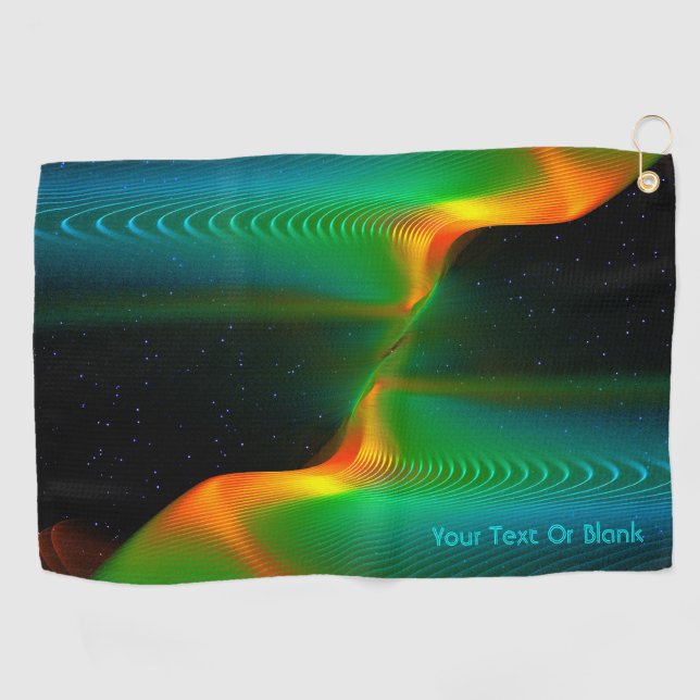 Quantum Entanglement Golf Towel (Horizontal)